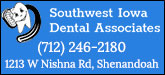 Southwest Iowa Dental Associates Sponsorship Banner